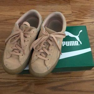 Puma Jewel Suede Platforms Kids